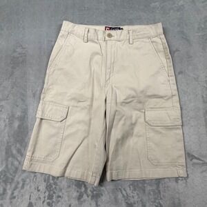 Chaps Mens Size 30 W30 Inseam 10 Cargo Shorts Tan Khaki Cotton Twill Casual